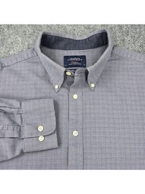 Charles Tyrwhitt Shirt Mens XL Blue Check Weekend Classic Fit Button Down Casual